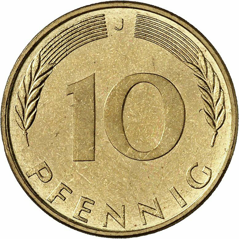 DE 10 Pfennig 1973 J