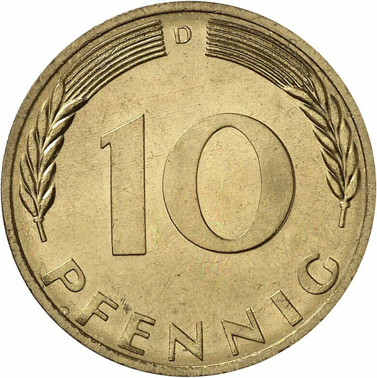 DE 10 Pfennig 1970 D