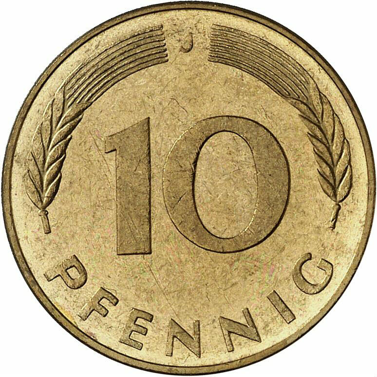 DE 10 Pfennig 1978 J