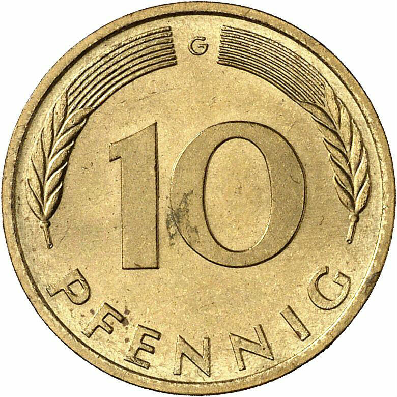 DE 10 Pfennig 1982 G