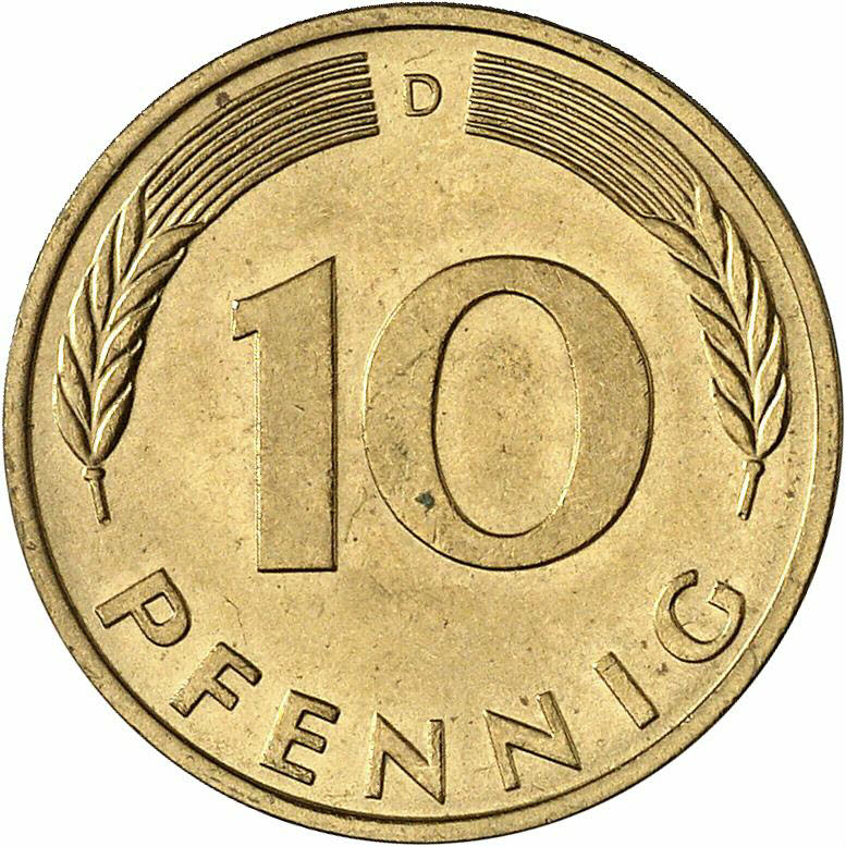 DE 10 Pfennig 1983 D