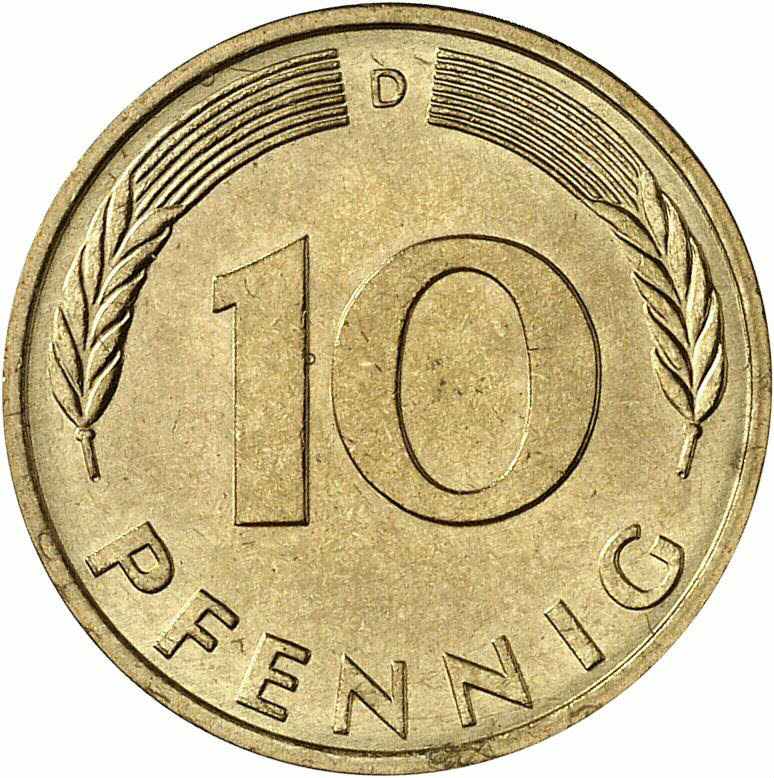 DE 10 Pfennig 1984 D