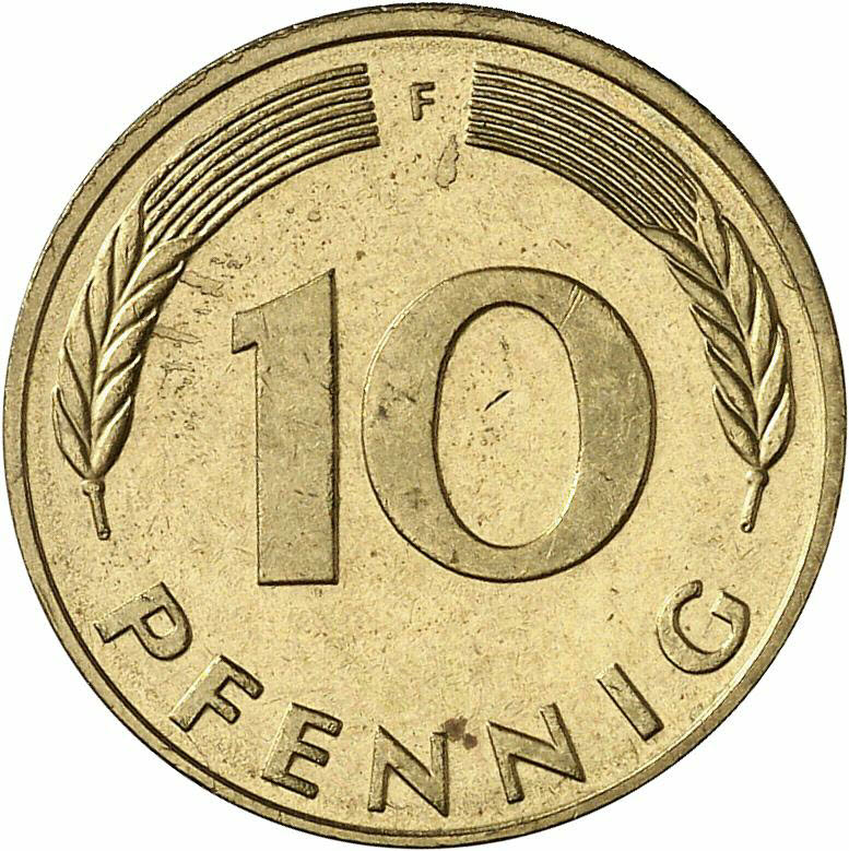 DE 10 Pfennig 1985 F