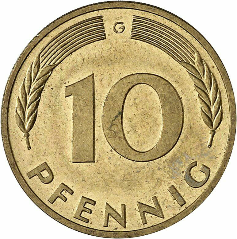DE 10 Pfennig 1985 G