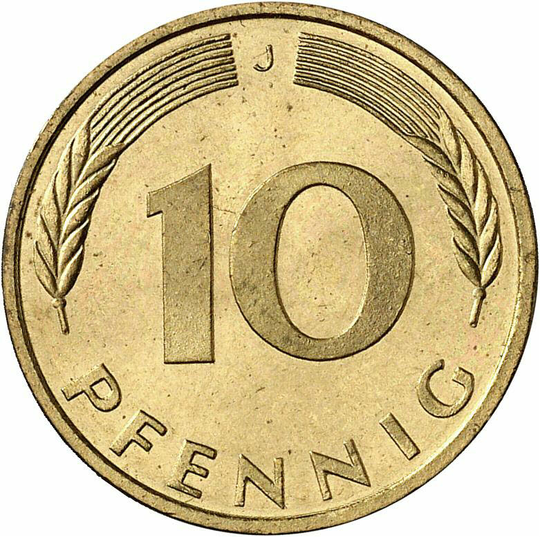 DE 10 Pfennig 1985 J