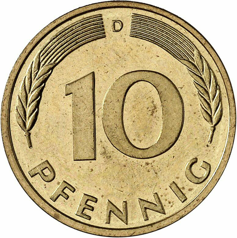 DE 10 Pfennig 1986 D
