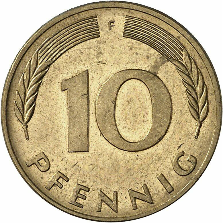 DE 10 Pfennig 1986 F