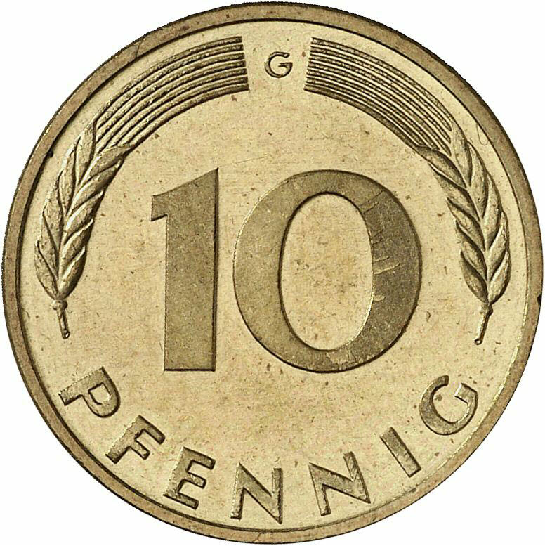 DE 10 Pfennig 1986 G