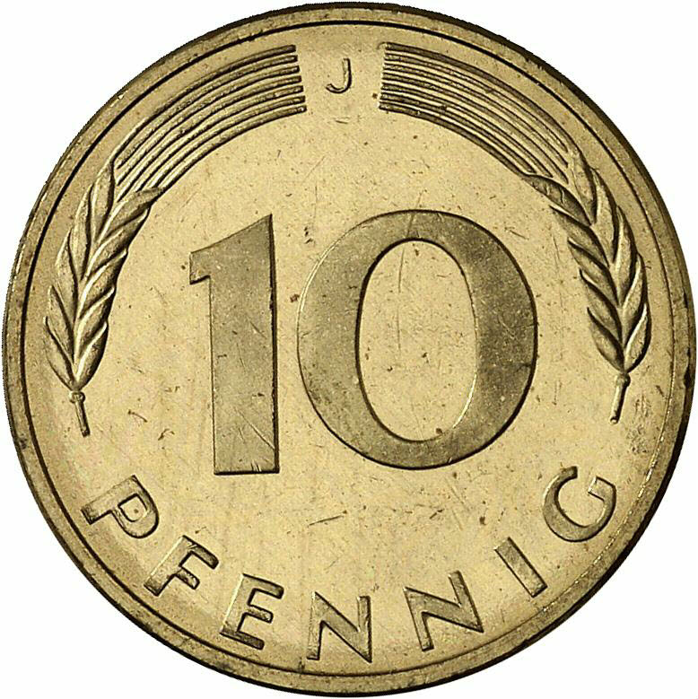 DE 10 Pfennig 1986 J
