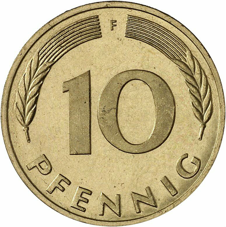 DE 10 Pfennig 1987 F