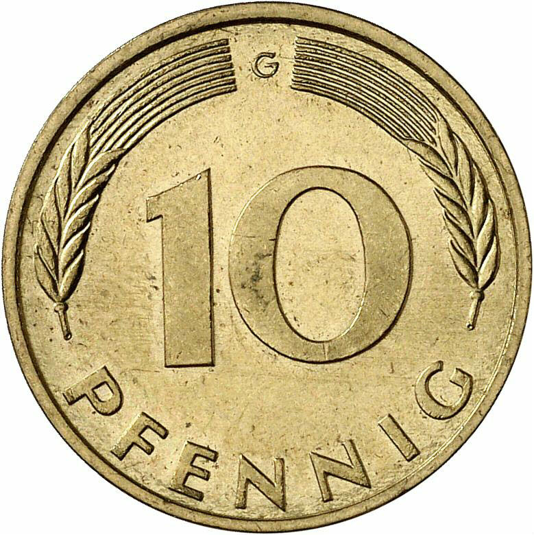 DE 10 Pfennig 1987 G