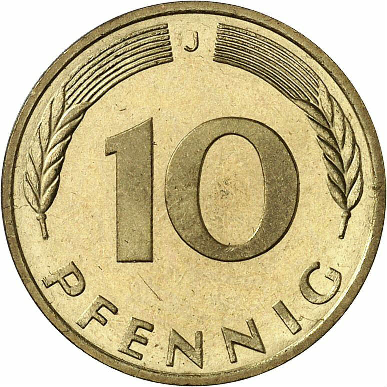 DE 10 Pfennig 1987 J