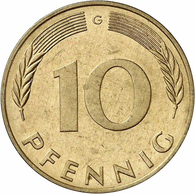 DE 10 Pfennig 1973 G