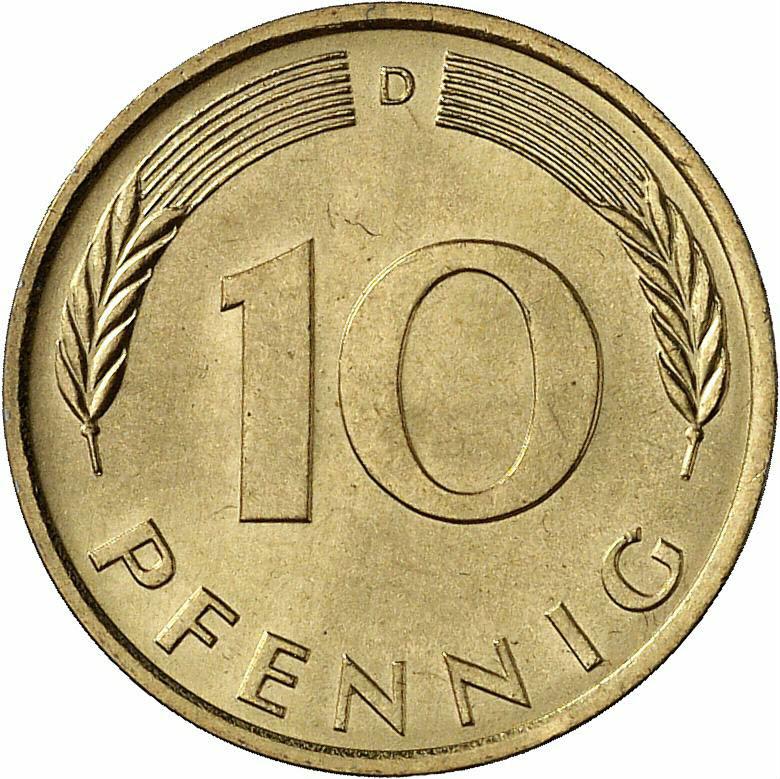 DE 10 Pfennig 1974 D