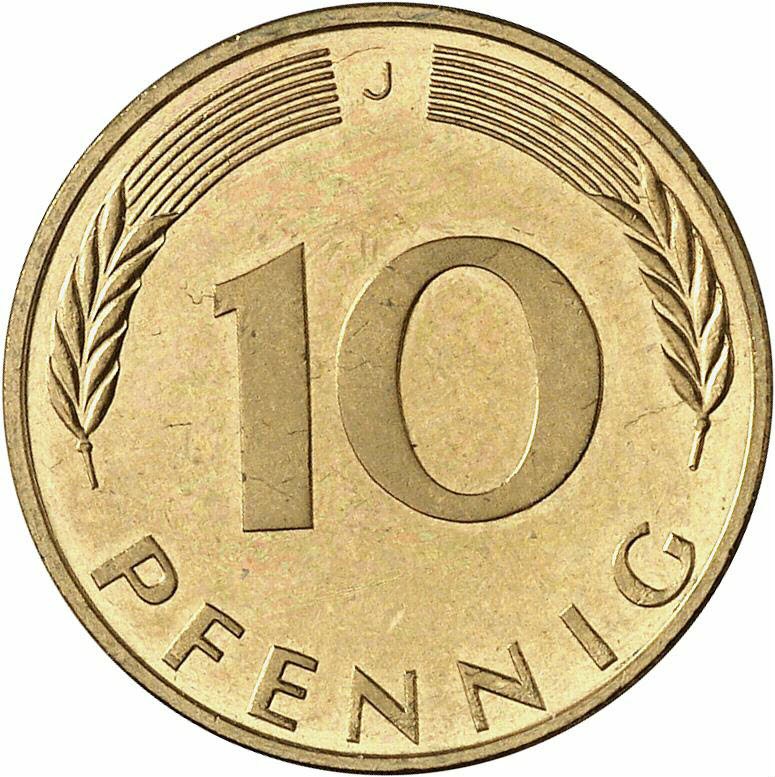 DE 10 Pfennig 1974 J