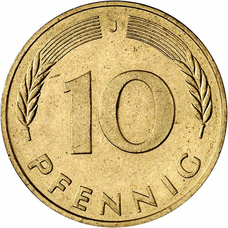 DE 10 Pfennig 1975 J