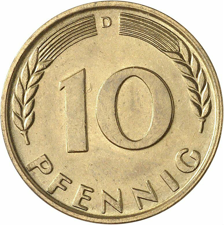 DE 10 Pfennig 1967 D