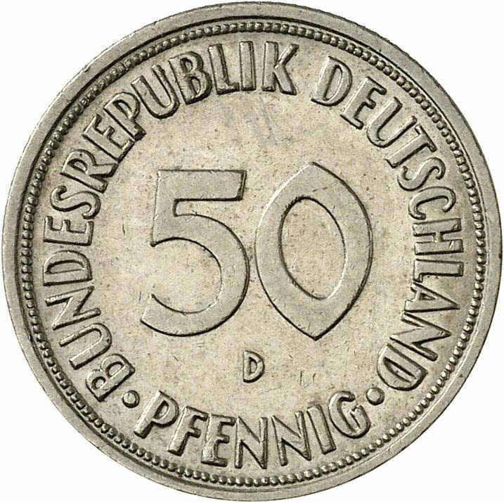 DE 50  Pfennig 1969 D