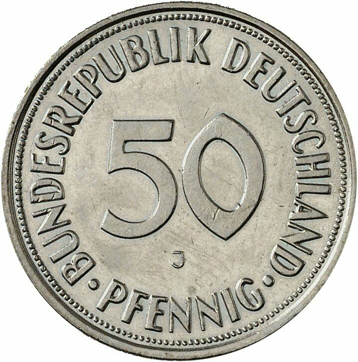 DE 50  Pfennig 1966 J