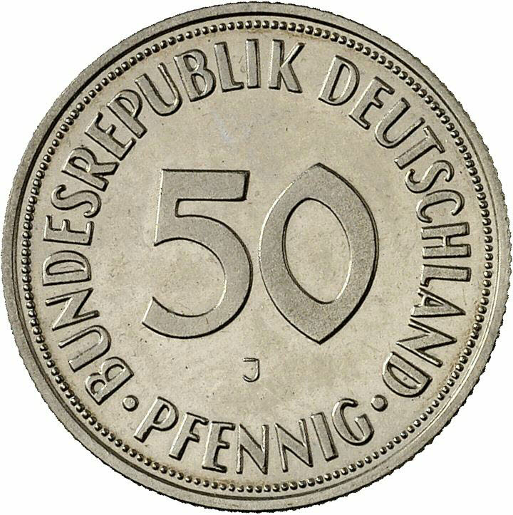DE 50  Pfennig 1968 J