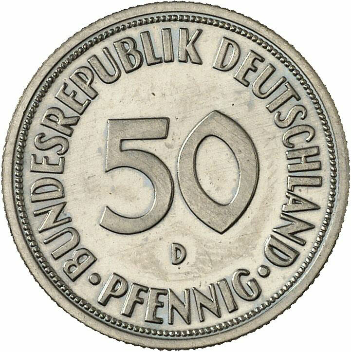 DE 50  Pfennig 1966 D