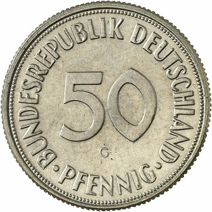DE 50  Pfennig 1969 G