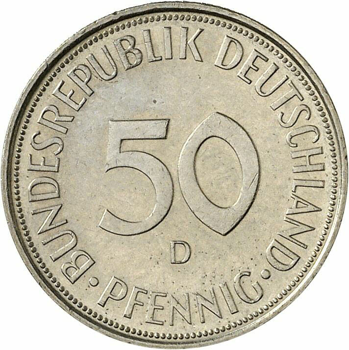 DE 50  Pfennig 1971 D