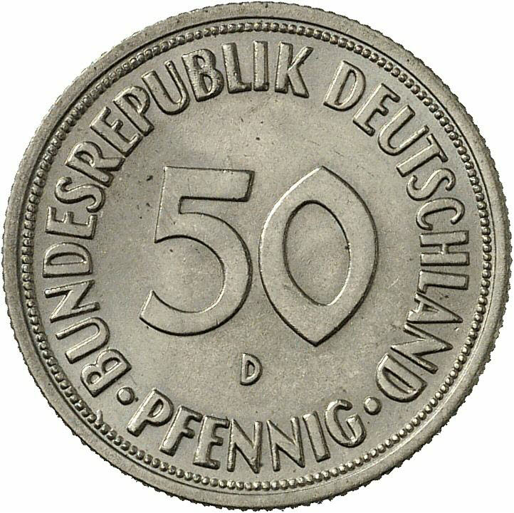 DE 50  Pfennig 1967 D