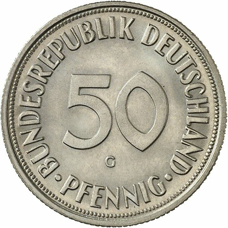 DE 50  Pfennig 1968 G