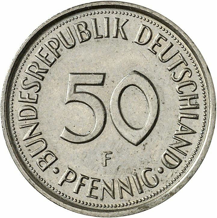 DE 50  Pfennig 1989 F