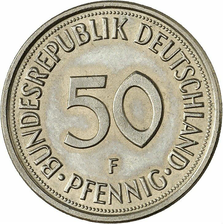 DE 50  Pfennig 1974 F
