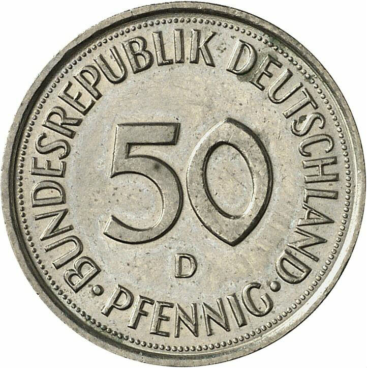 DE 50  Pfennig 1990 D