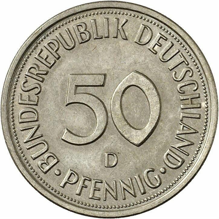 DE 50  Pfennig 1980 D