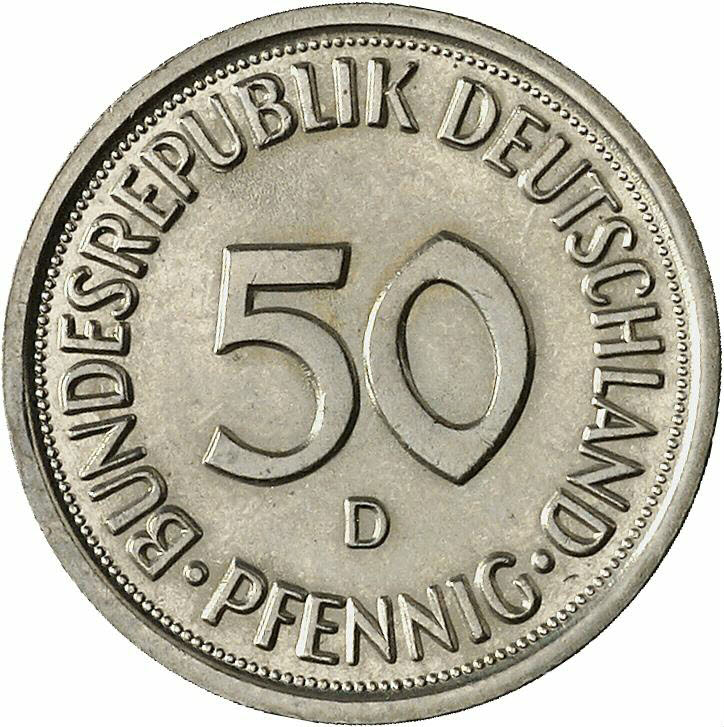 DE 50  Pfennig 1981 D