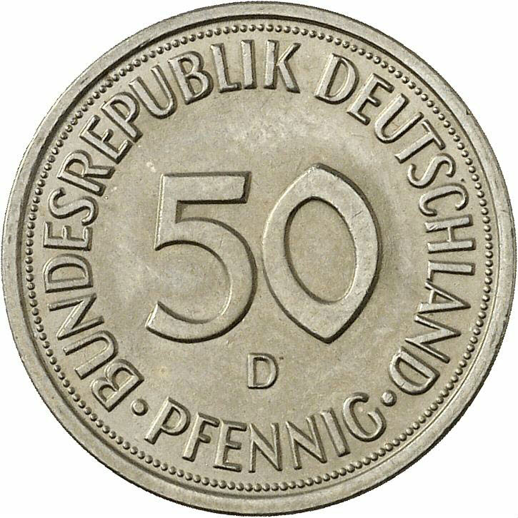DE 50  Pfennig 1982 D