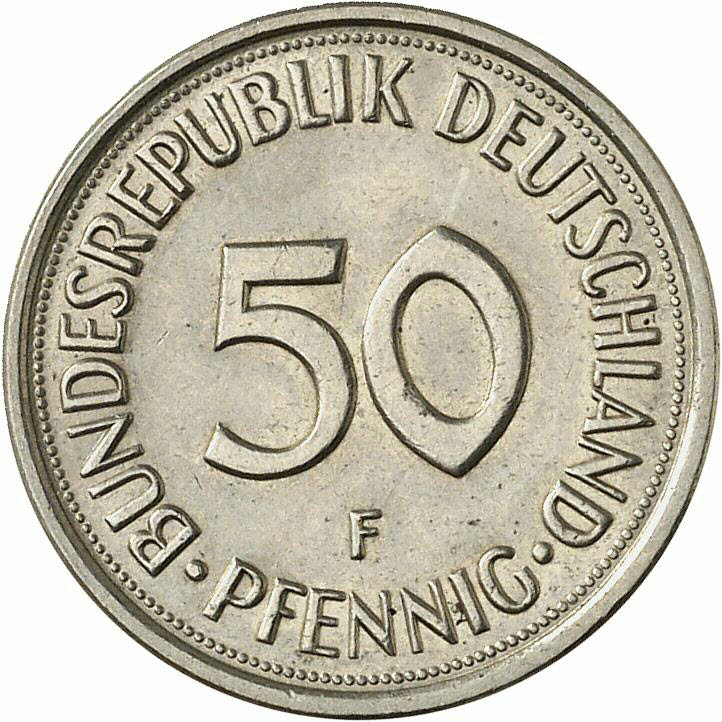DE 50  Pfennig 1978 F