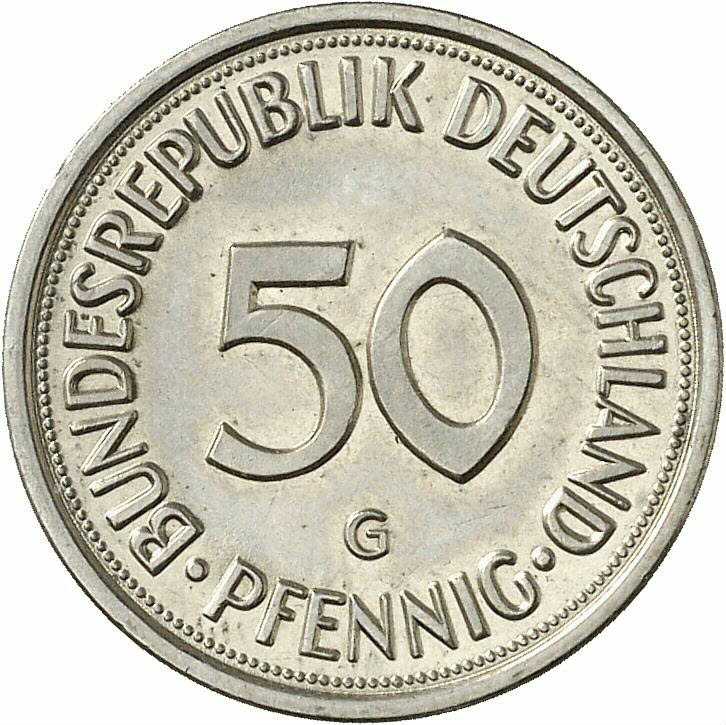 DE 50  Pfennig 1978 G