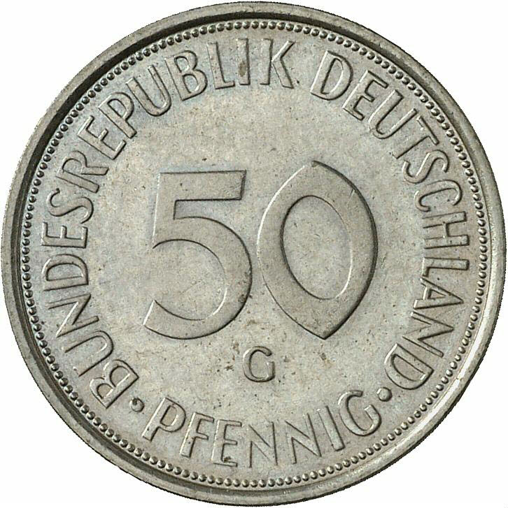 DE 50  Pfennig 1972 G