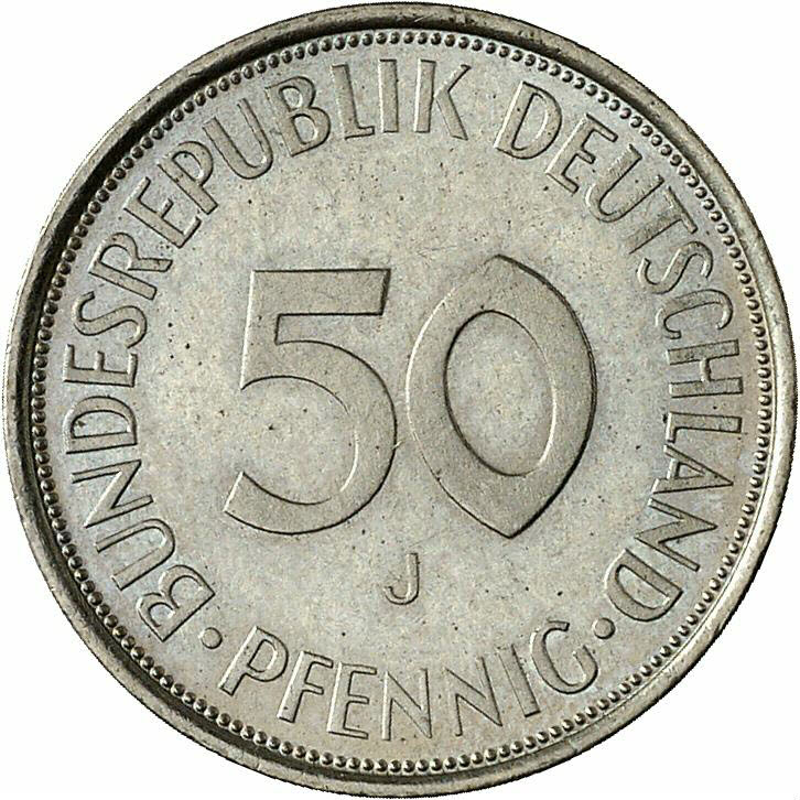 DE 50  Pfennig 1972 J