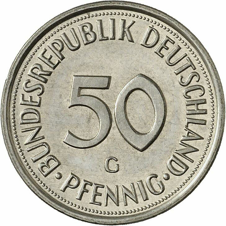 DE 50  Pfennig 1976 G