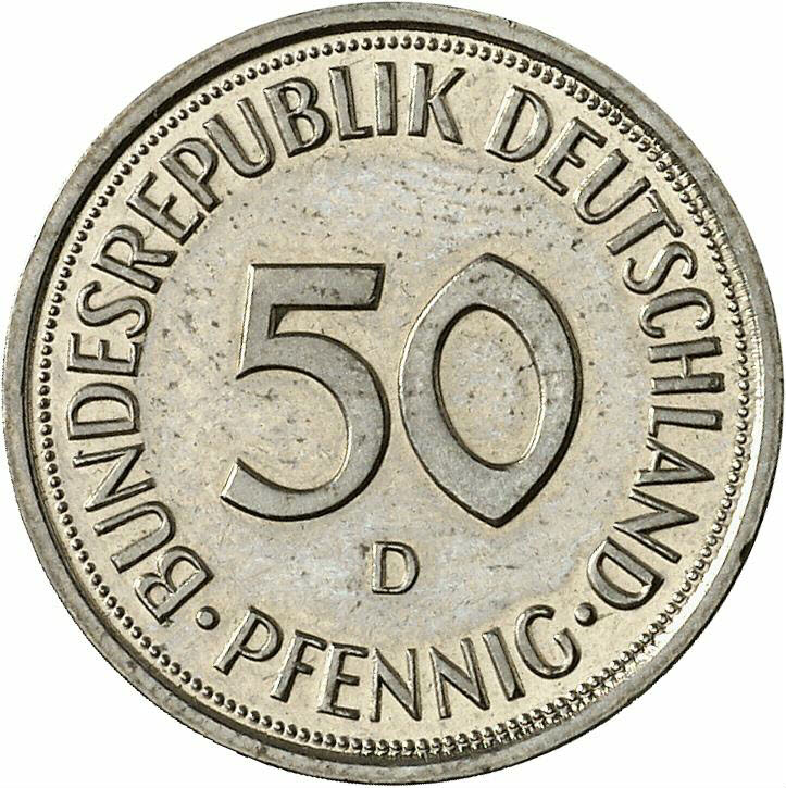 DE 50  Pfennig 1988 D