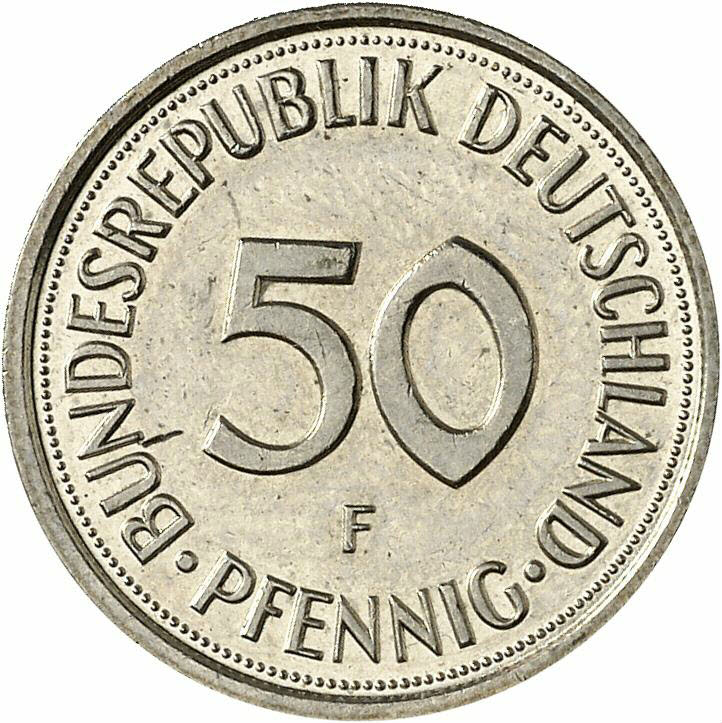 DE 50  Pfennig 1988 F