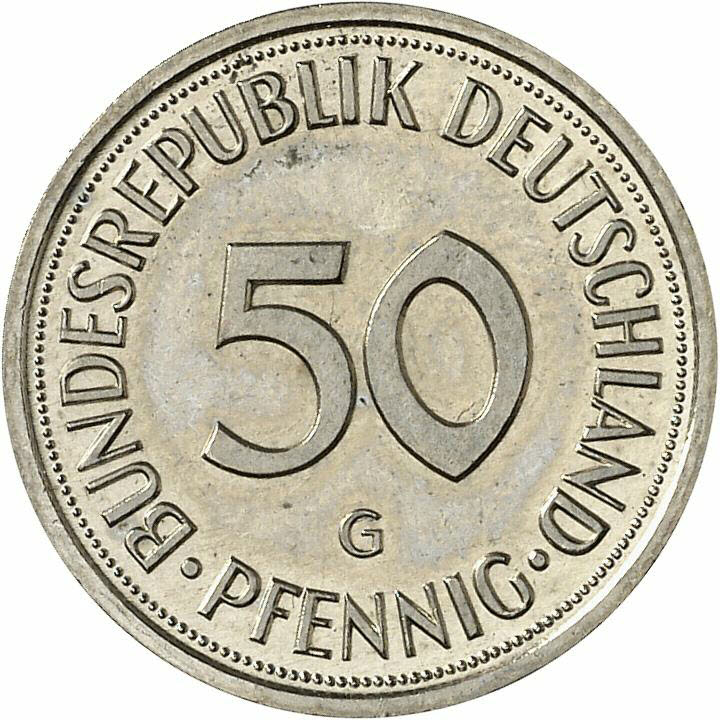 DE 50  Pfennig 1988 G