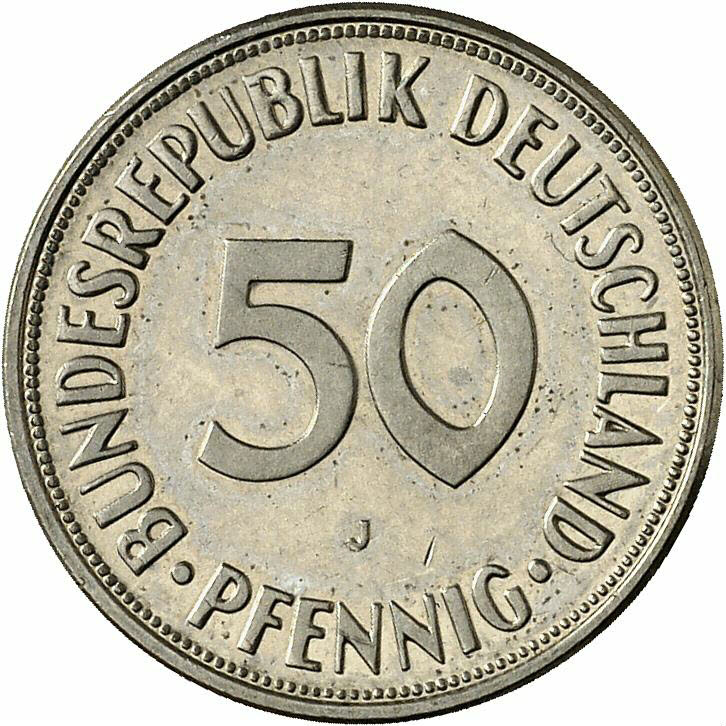 DE 50  Pfennig 1974 J