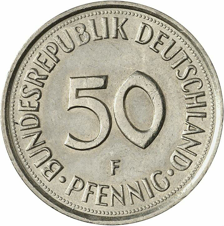 DE 50  Pfennig 1977 F