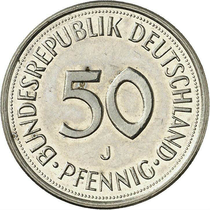 DE 50  Pfennig 1977 J