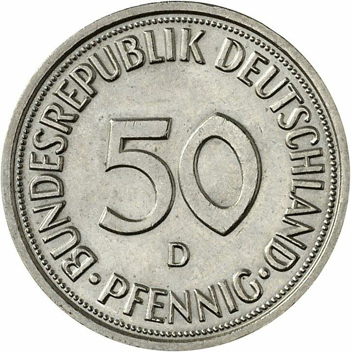 DE 50  Pfennig 1986 D