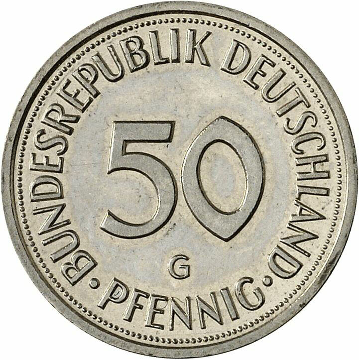 DE 50  Pfennig 1986 G
