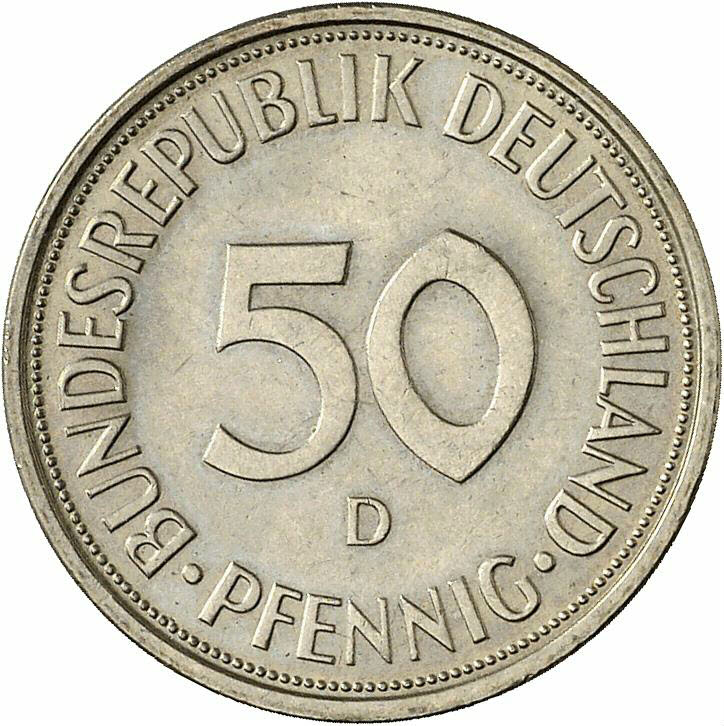DE 50  Pfennig 1974 D