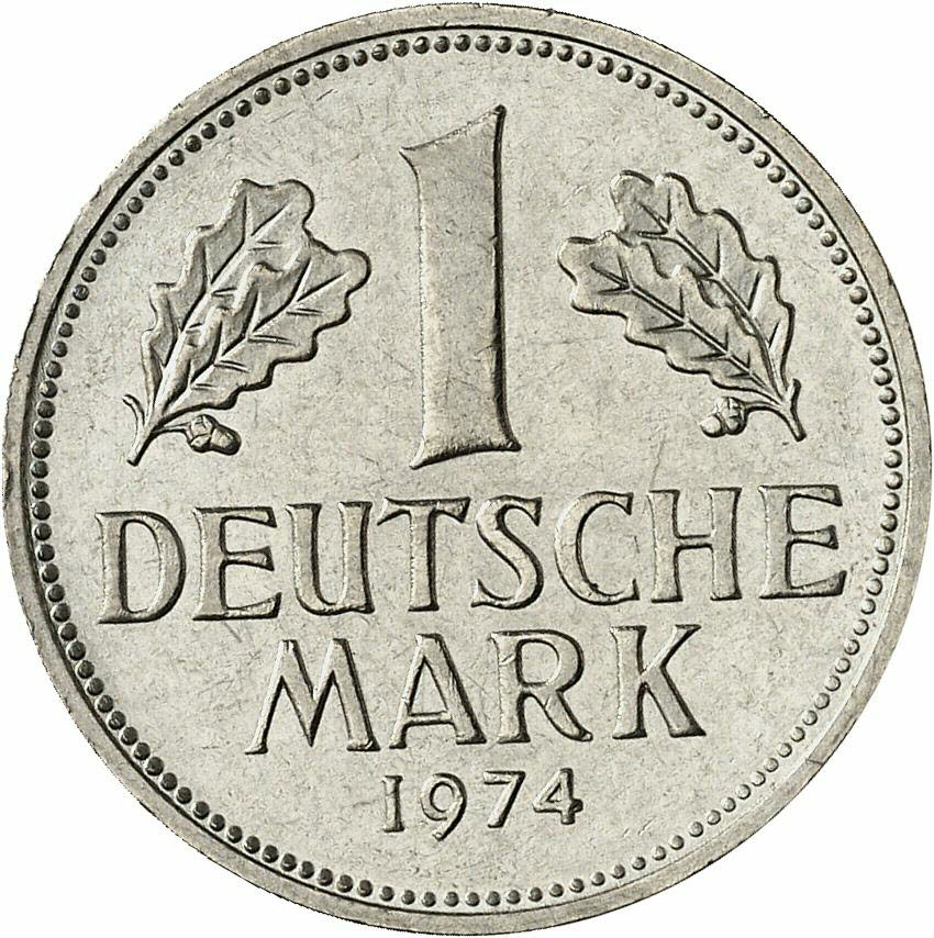 DE 1 Deutsche Mark 1974 J